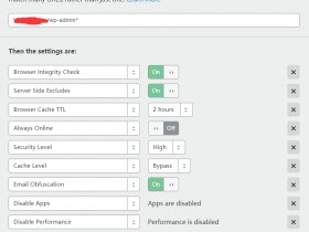 CloudFlare CDN针对WordPress站点的页面规则缓存配置方法